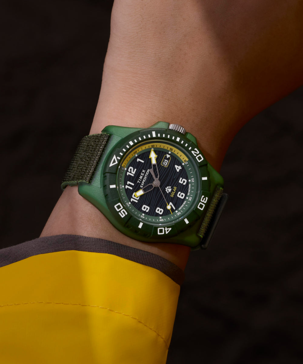 Heritage Expedition Freedive Solar 46mm tide Fabric Strap Watch