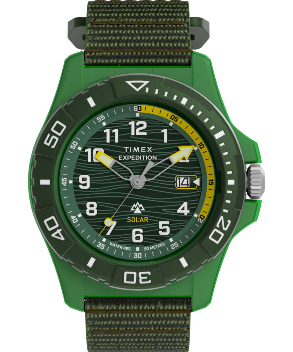 Heritage Expedition Freedive Solar 46mm tide Fabric Strap Watch