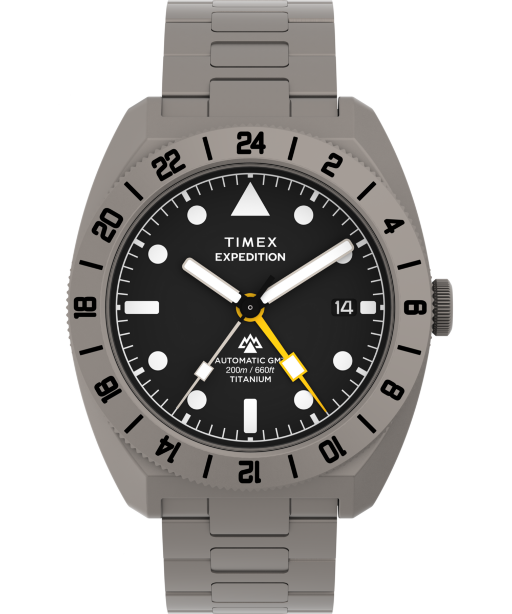 Heritage Expedition Pioneer Titanium Automatic GMT 41mm Titanium Bracelet Watch