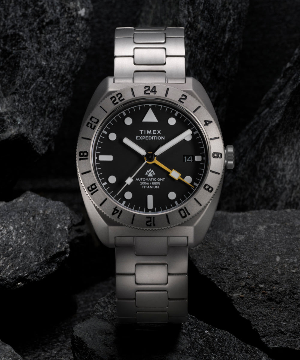 Heritage Expedition Pioneer Titanium Automatic GMT 41mm Titanium Bracelet Watch