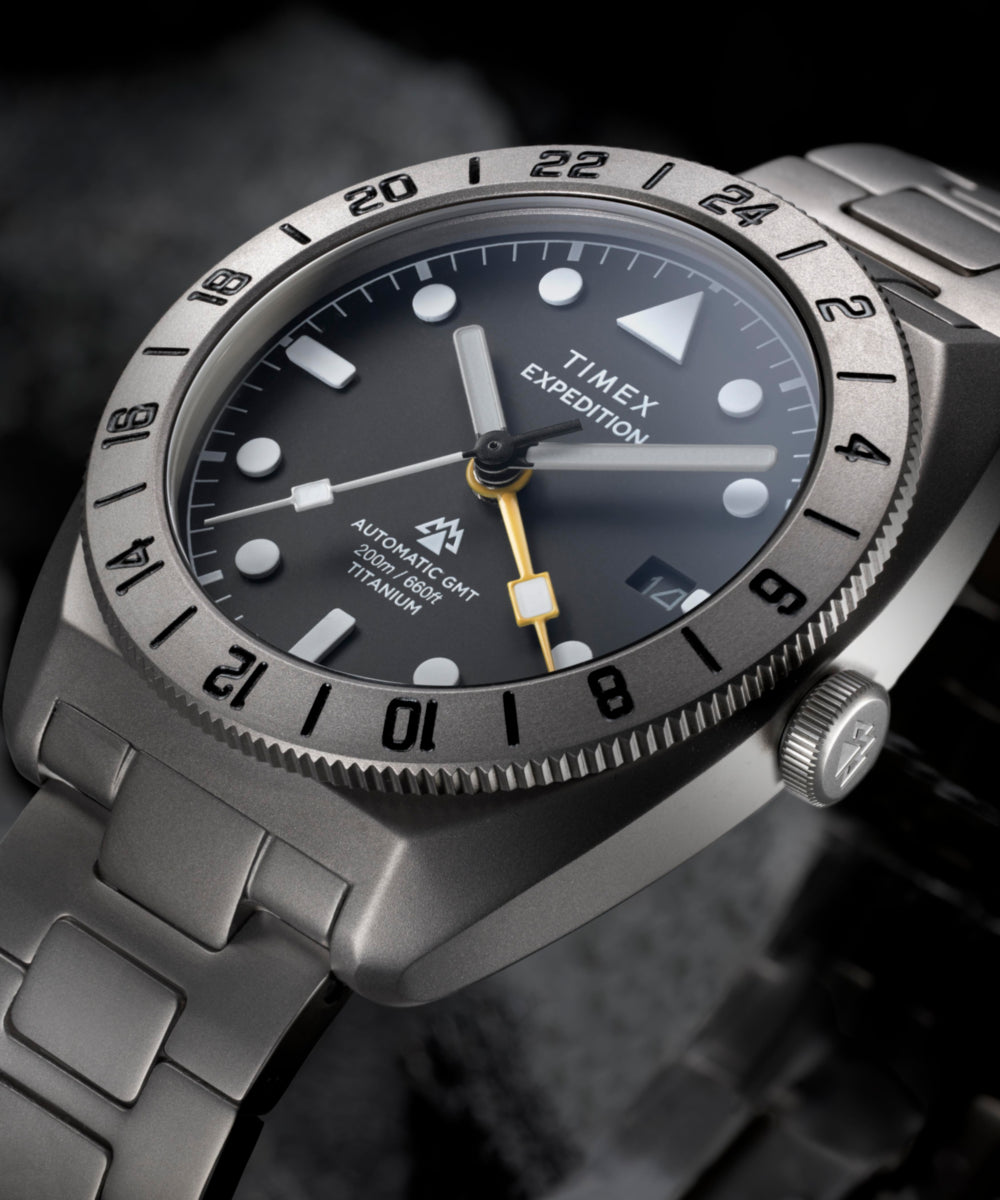 Heritage Expedition Pioneer Titanium Automatic GMT 41mm Titanium Bracelet Watch