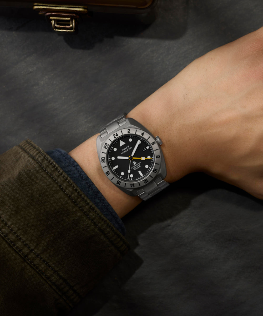 Heritage Expedition Pioneer Titanium Automatic GMT 41mm Titanium Bracelet Watch