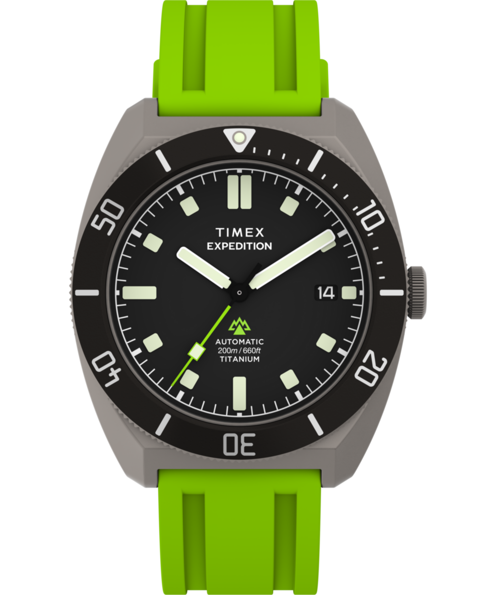 Heritage Expedition Pioneer Titanium Automatic 41mm HNBR Synthetic Rubber Strap Watch