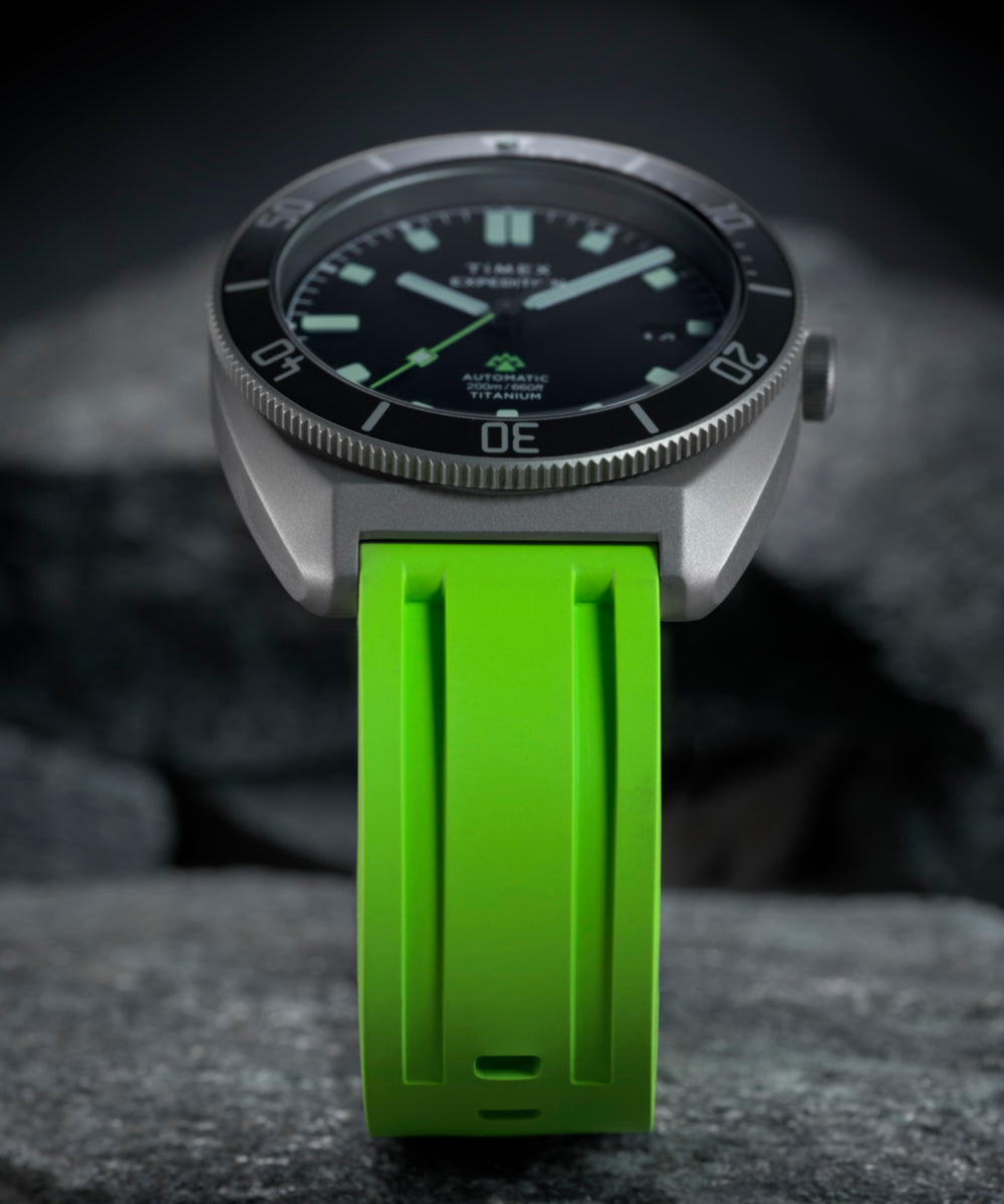 Heritage Expedition Pioneer Titanium Automatic 41mm HNBR Synthetic Rubber Strap Watch