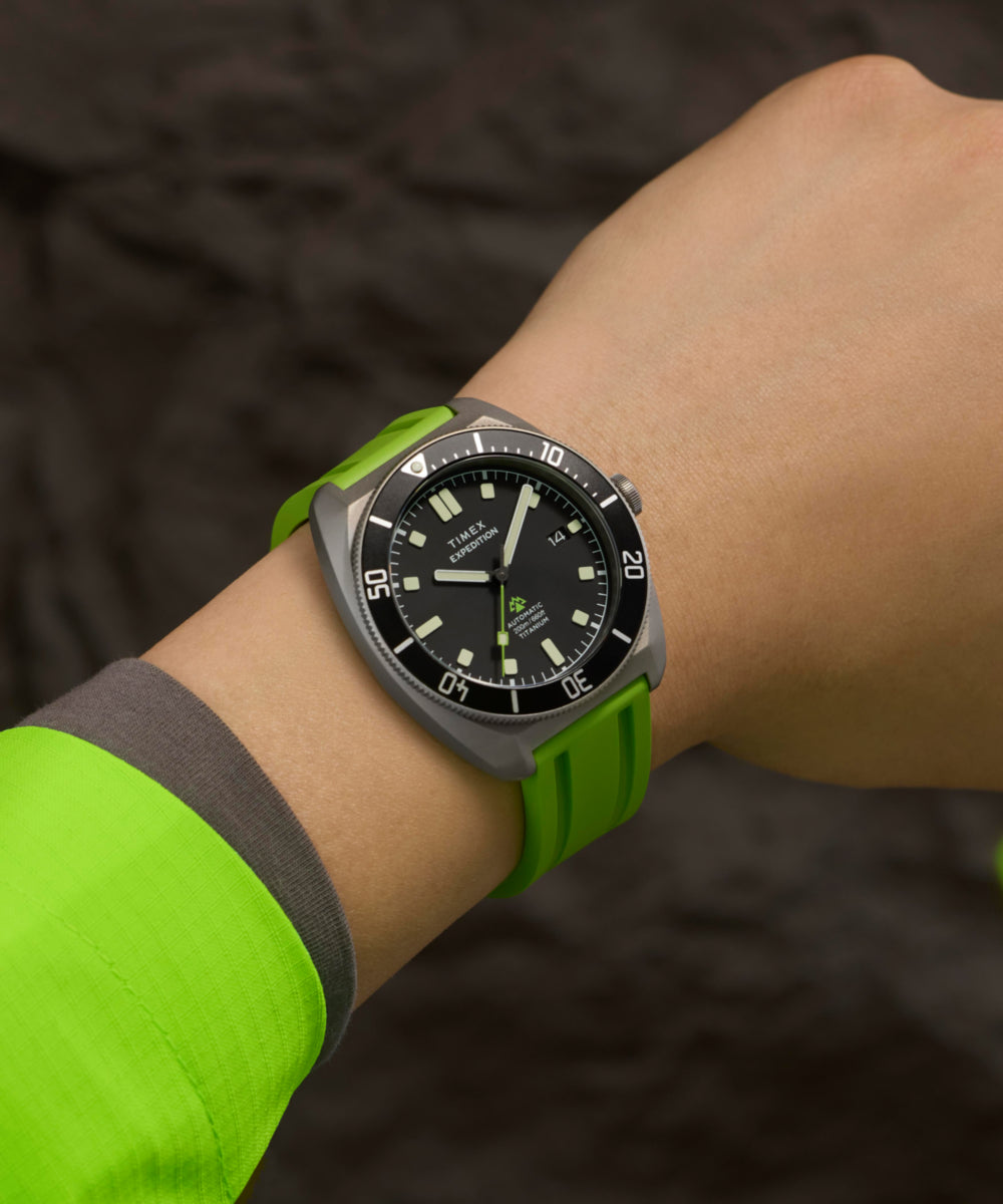 Heritage Expedition Pioneer Titanium Automatic 41mm HNBR Synthetic Rubber Strap Watch