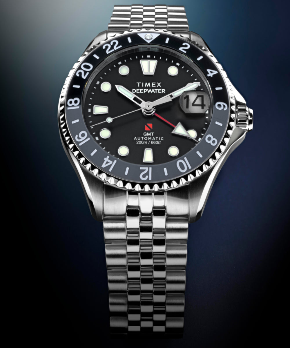 Heritage Deepwater Meridian 200 Automatic GMT 42mm Stainless Steel Bracelet Watch