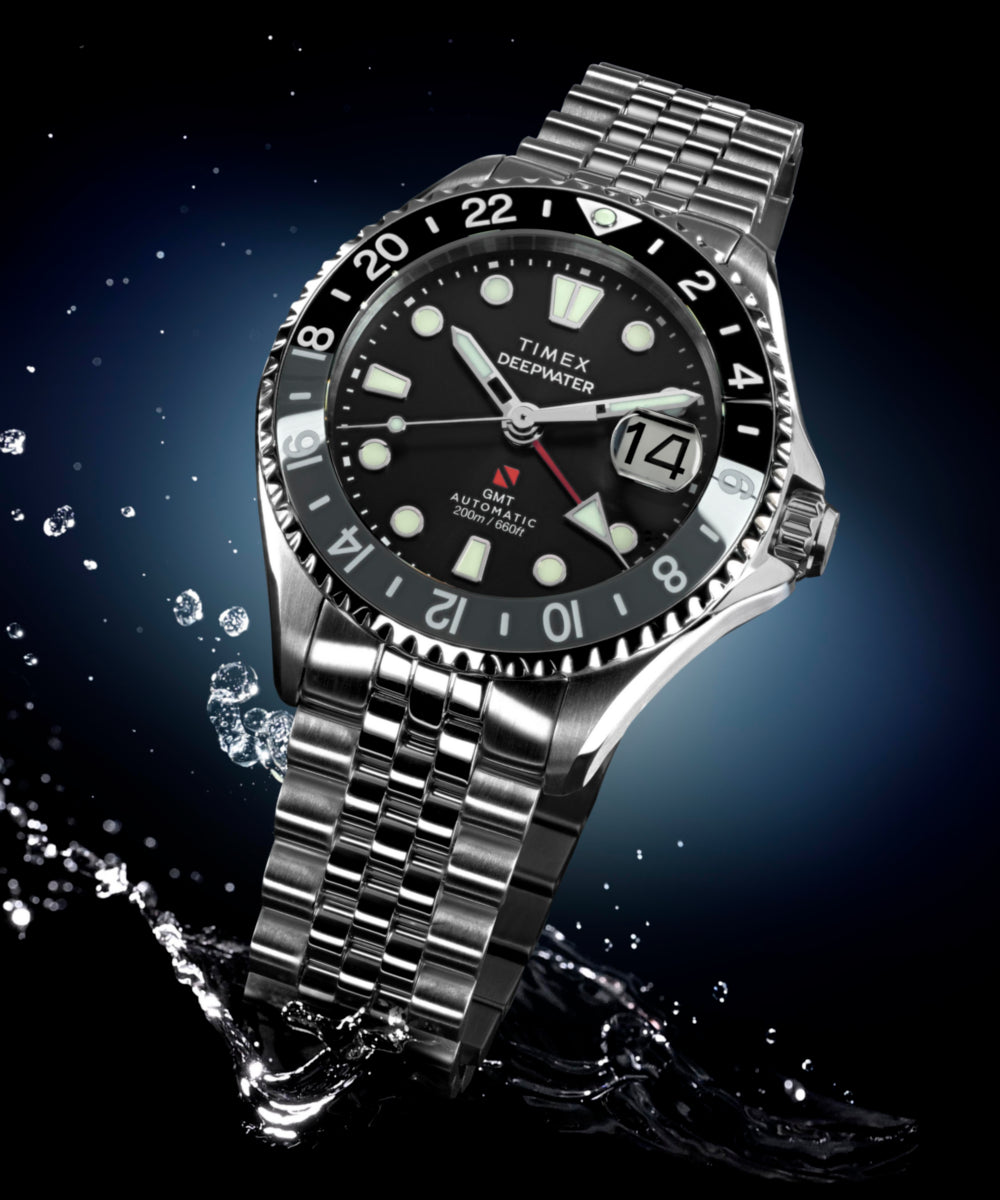 Heritage Deepwater Meridian 200 Automatic GMT 42mm Stainless Steel Bracelet Watch