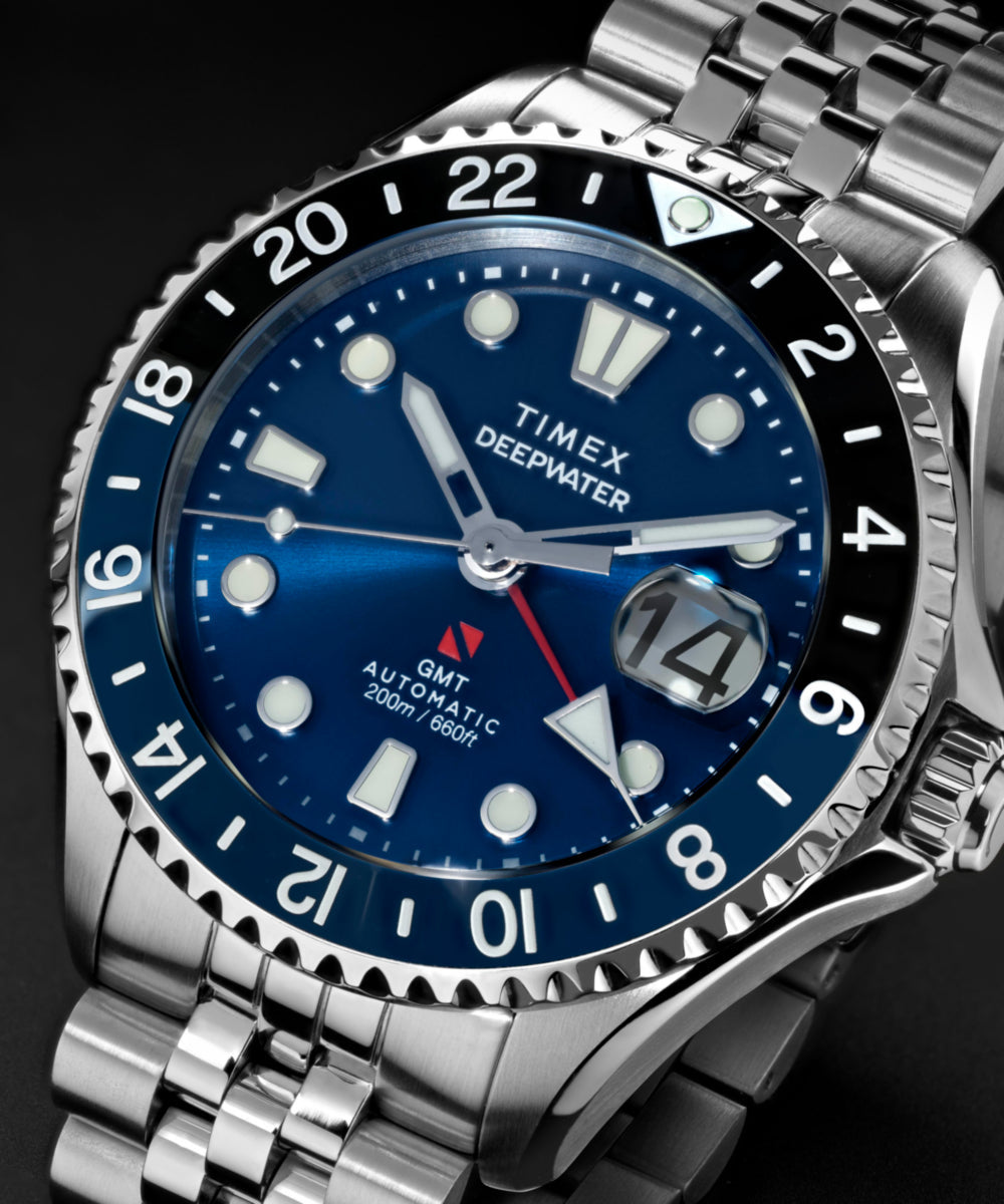 Heritage Deepwater Meridian 200 Automatic GMT 42mm Stainless Steel Bracelet Watch