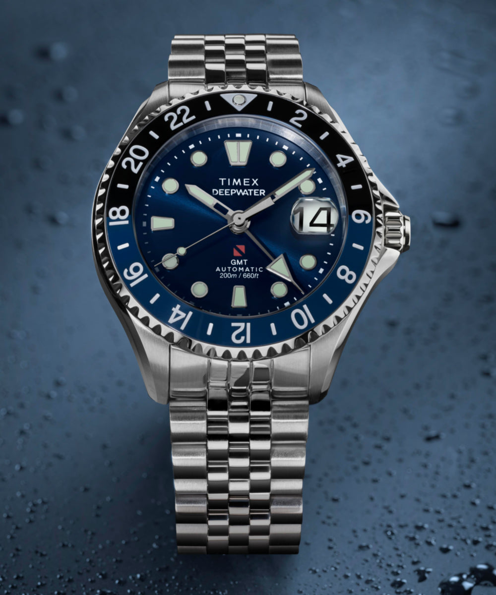 Heritage Deepwater Meridian 200 Automatic GMT 42mm Stainless Steel Bracelet Watch