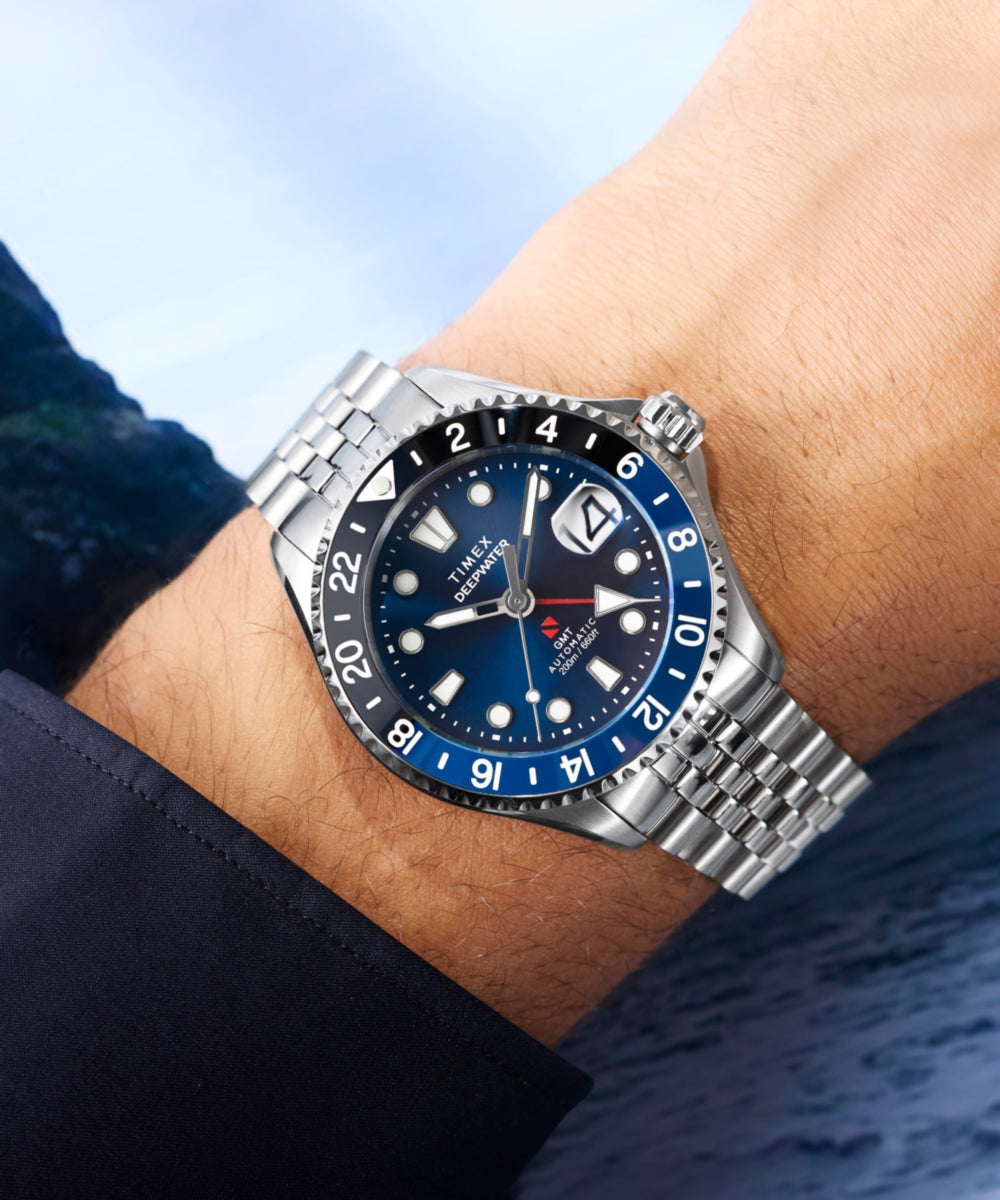 Heritage Deepwater Meridian 200 Automatic GMT 42mm Stainless Steel Bracelet Watch