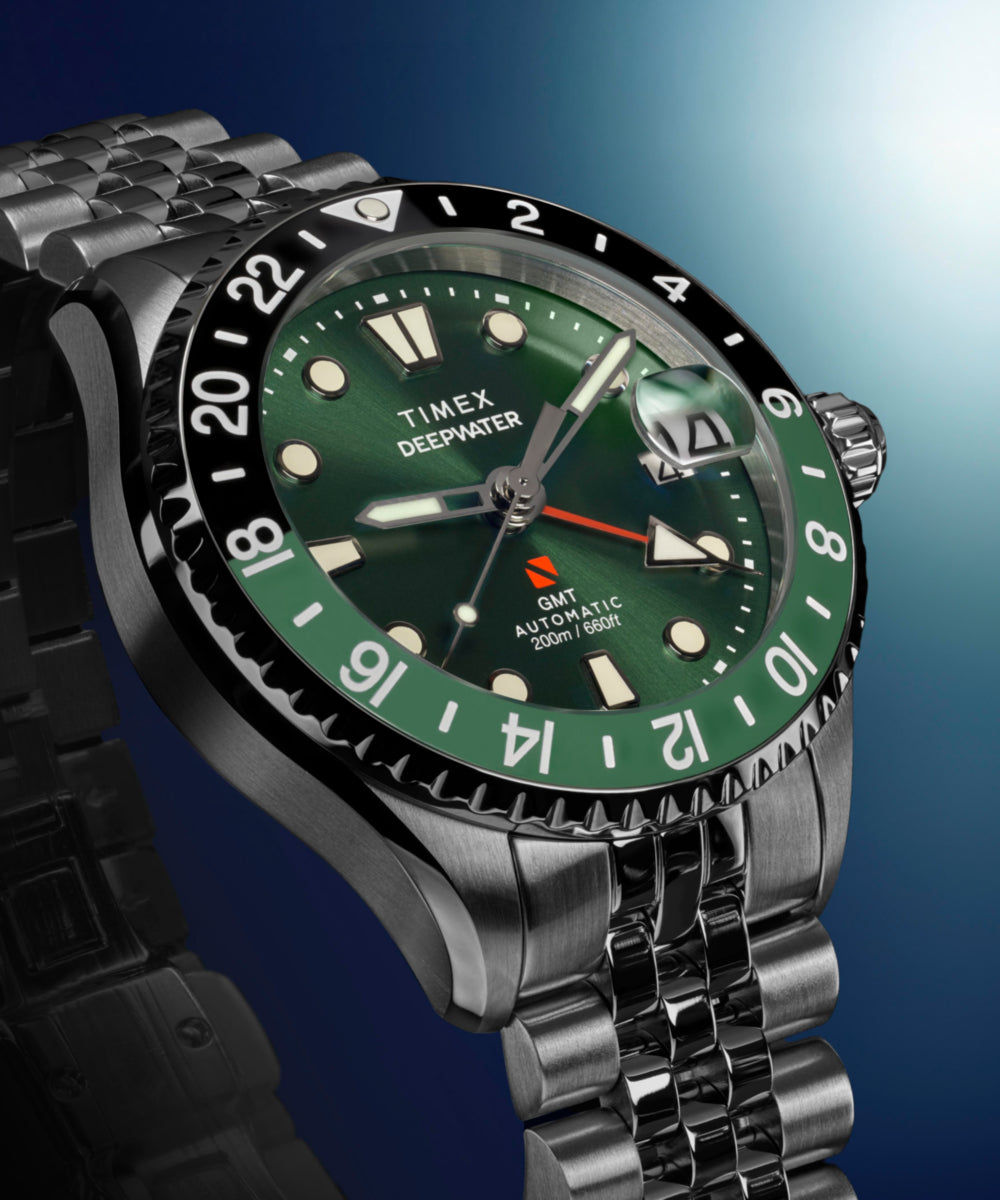 Heritage Deepwater Meridian 200 Automatic GMT 42mm Stainless Steel Bracelet Watch