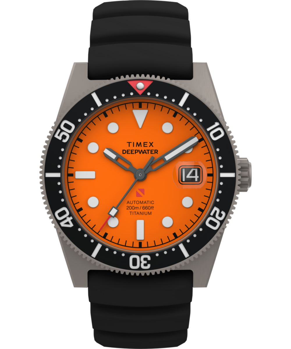 Heritage Deepwater Reef 200 Titanium Automatic 41mm Synthetic Rubber Strap Watch