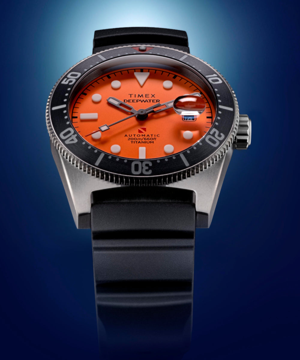 Heritage Deepwater Reef 200 Titanium Automatic 41mm Synthetic Rubber Strap Watch