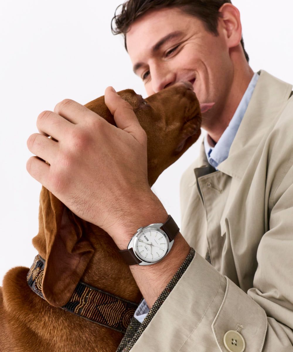 Heritage Marlin Draper Automatic 37mm Leather Strap Watch