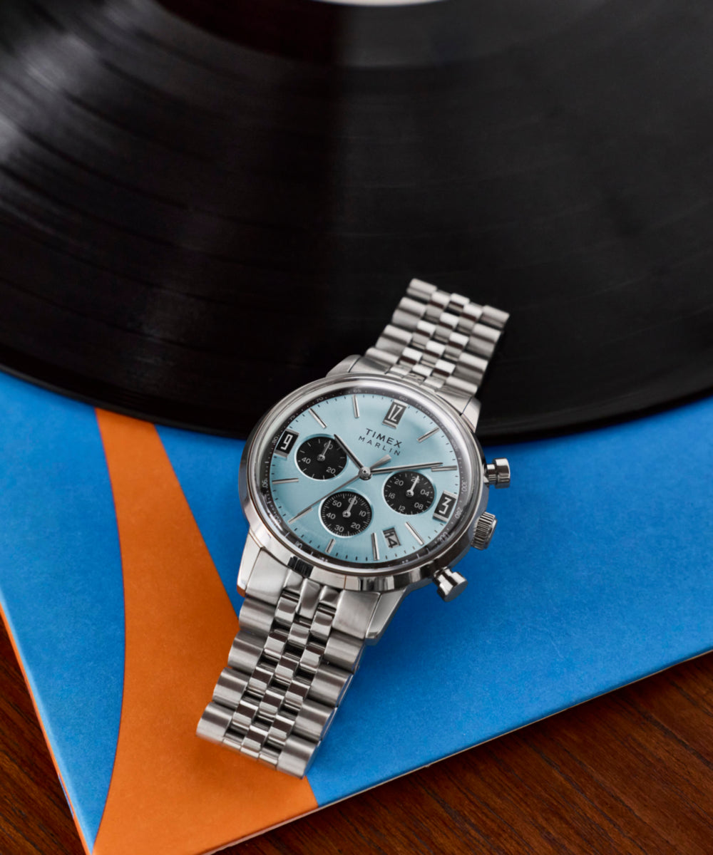 Heritage Marlin Chronograph Tachymeter 40mm Stainless Steel Bracelet Watch