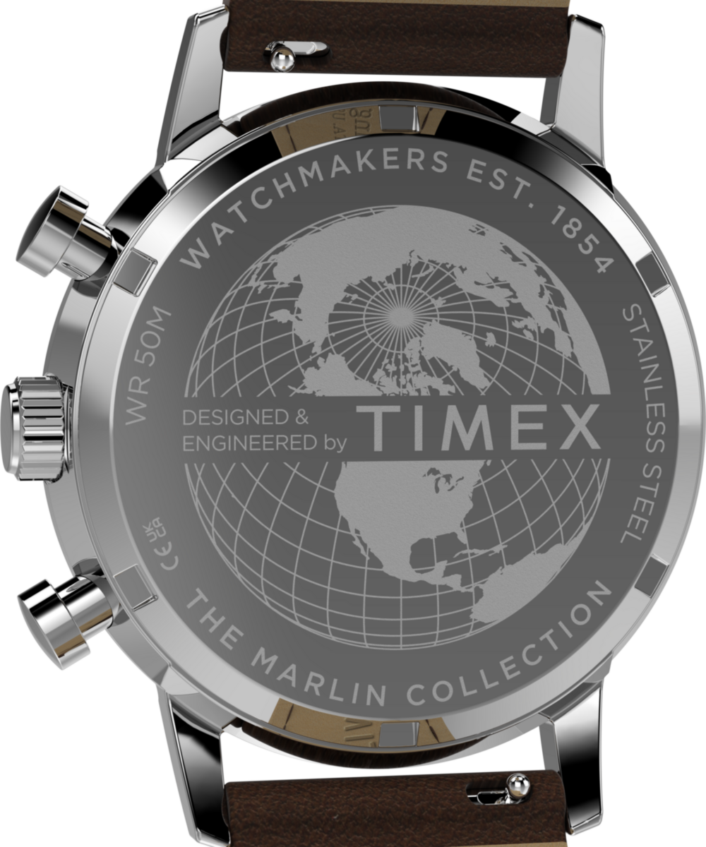 Heritage Marlin Chronograph Tachymeter 40mm Leather Strap Watch