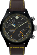 Heritage Waterbury Ace Fly-Back Chronograph 43mm Leather Strap Watch