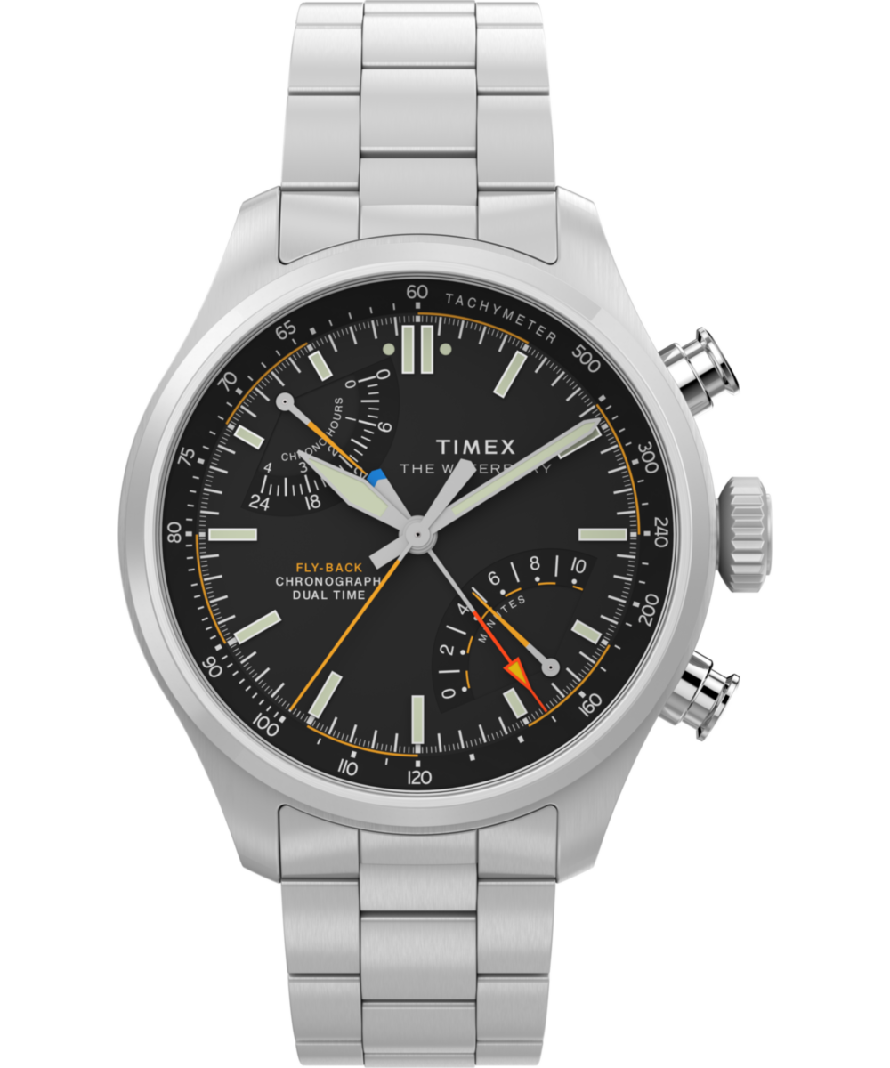Heritage Waterbury Ace Fly-Back Chronograph 43mm Stainless Steel Bracelet Watch