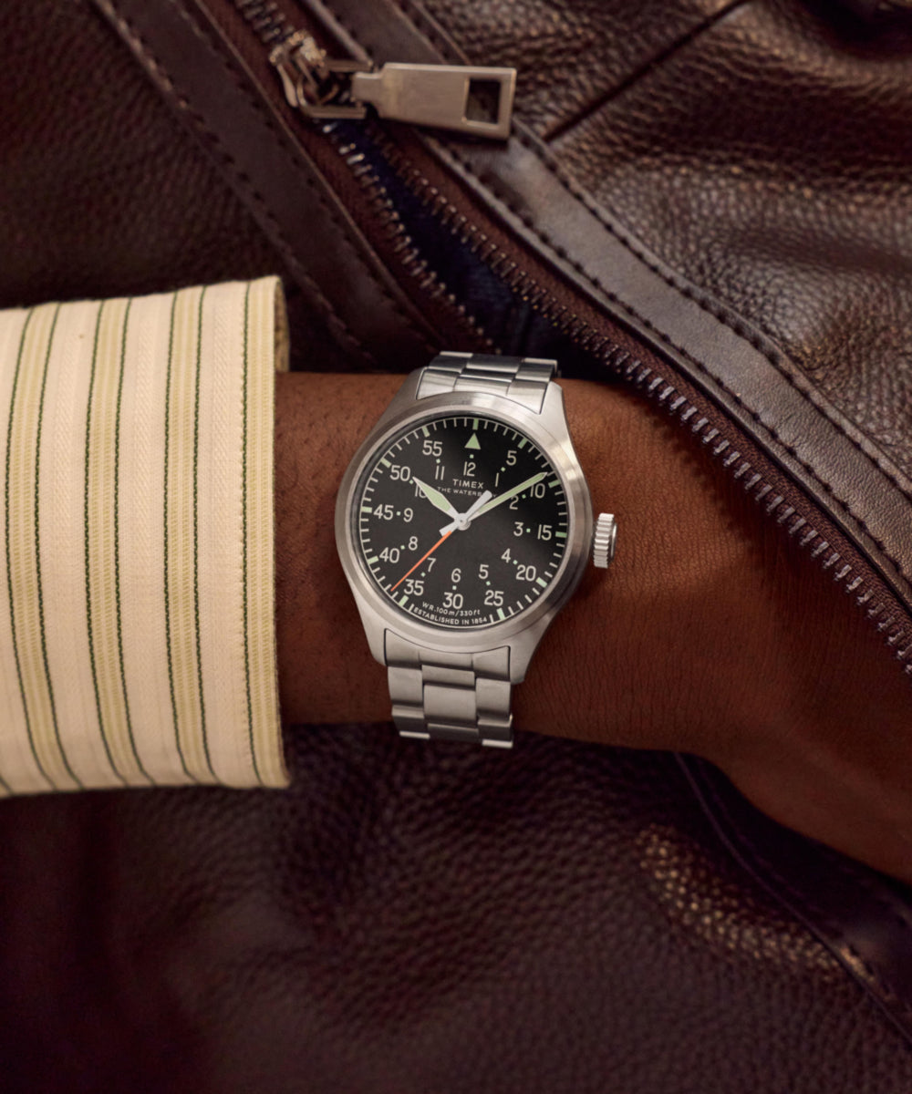 Heritage Waterbury Ace 41mm Stainless Steel Bracelet Watch