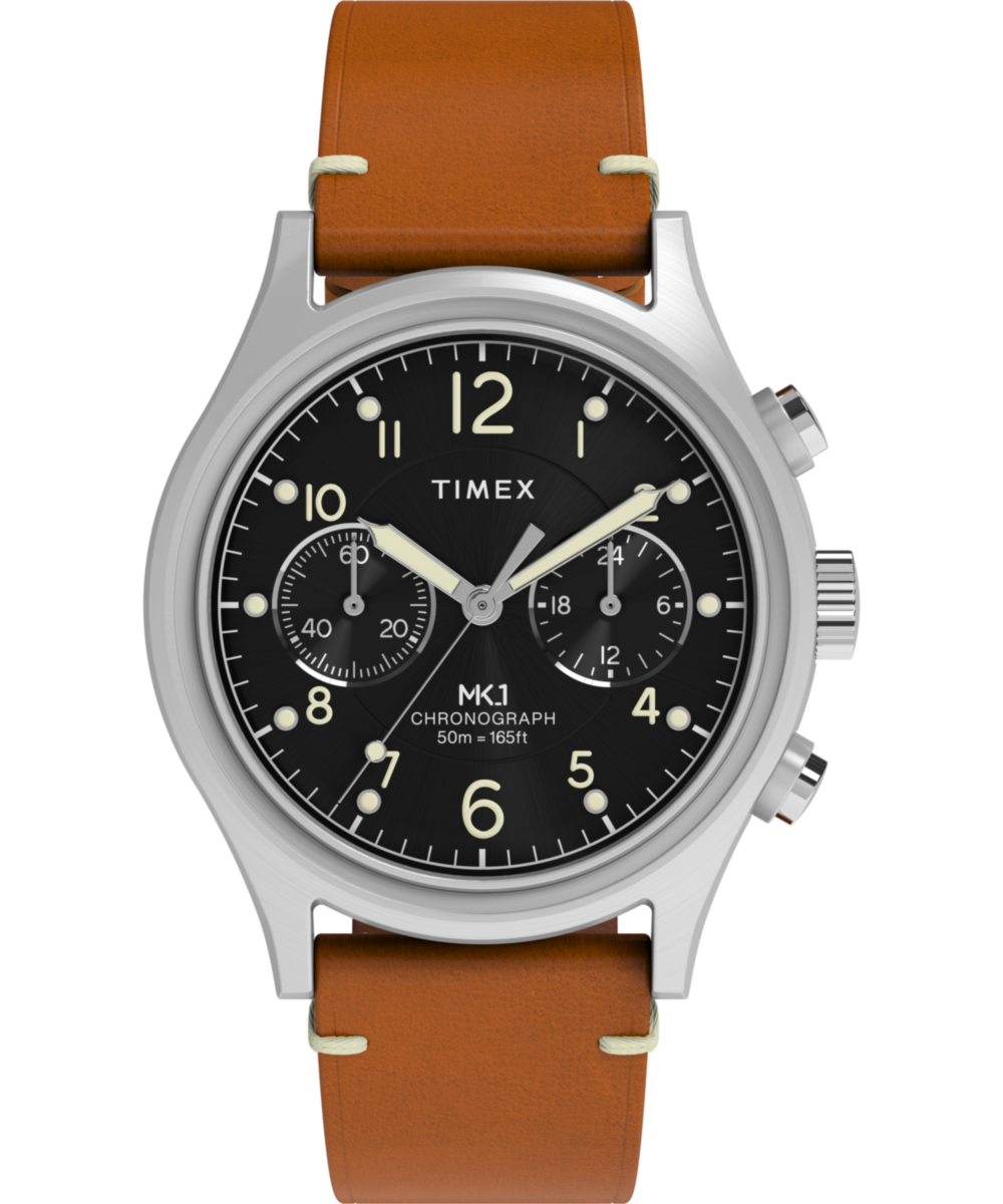 Heritage MK1 Chronograph 40mm Leather Strap Watch