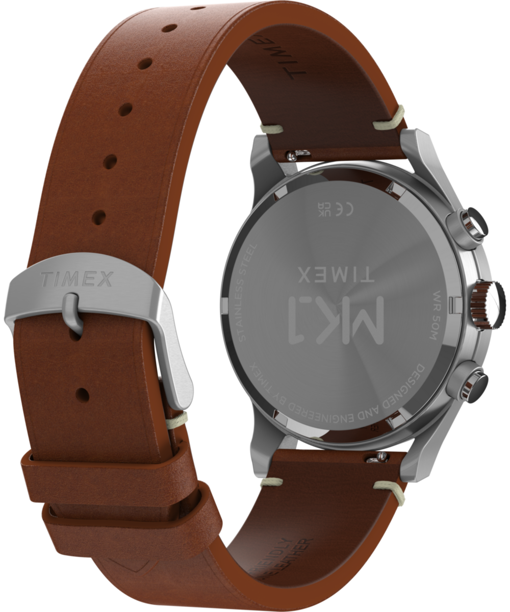 Heritage MK1 Chronograph 40mm Leather Strap Watch
