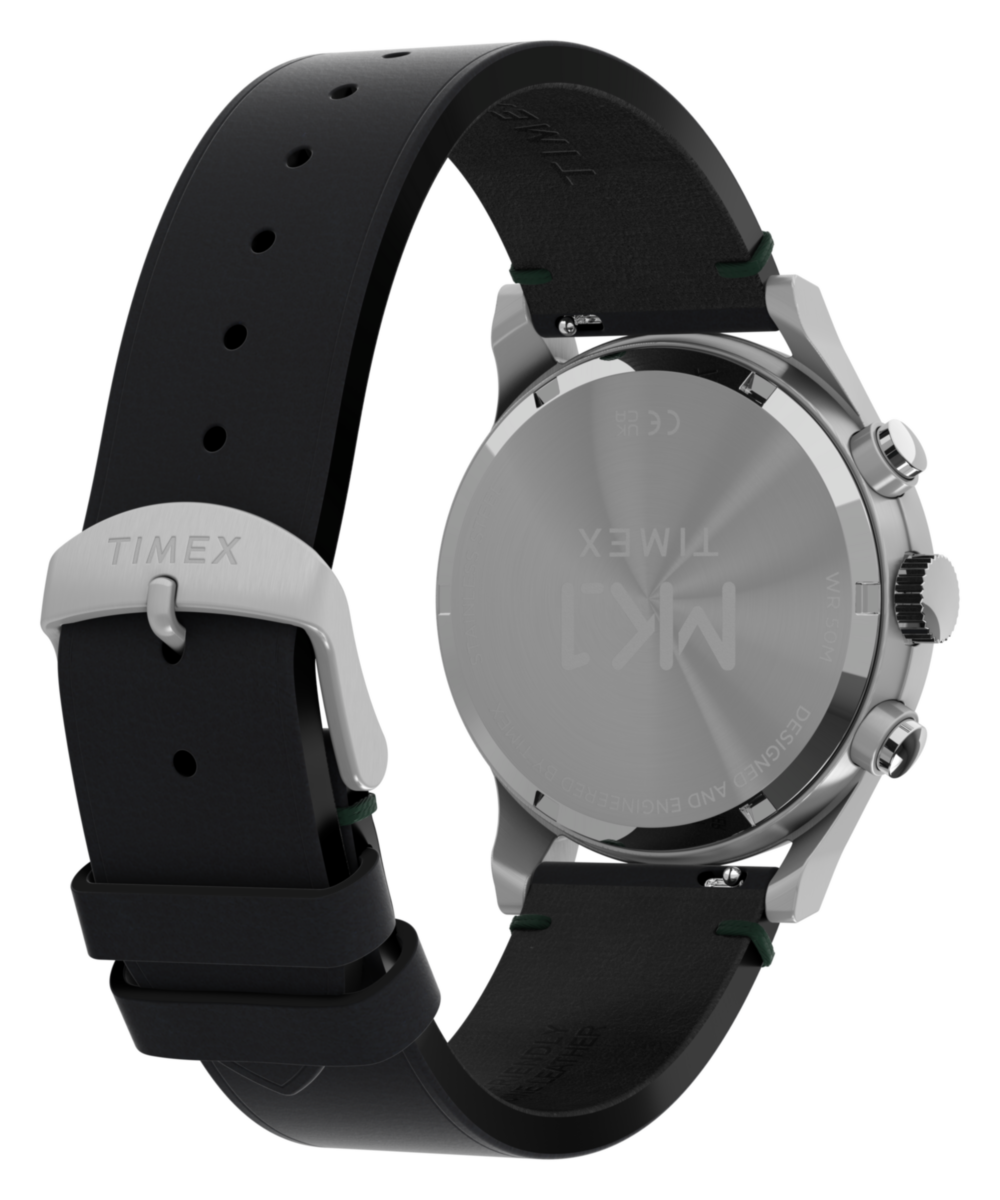 Heritage MK1 Chronograph 40mm Leather Strap Watch