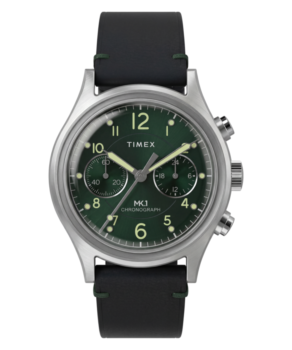 Heritage MK1 Chronograph 40mm Leather Strap Watch