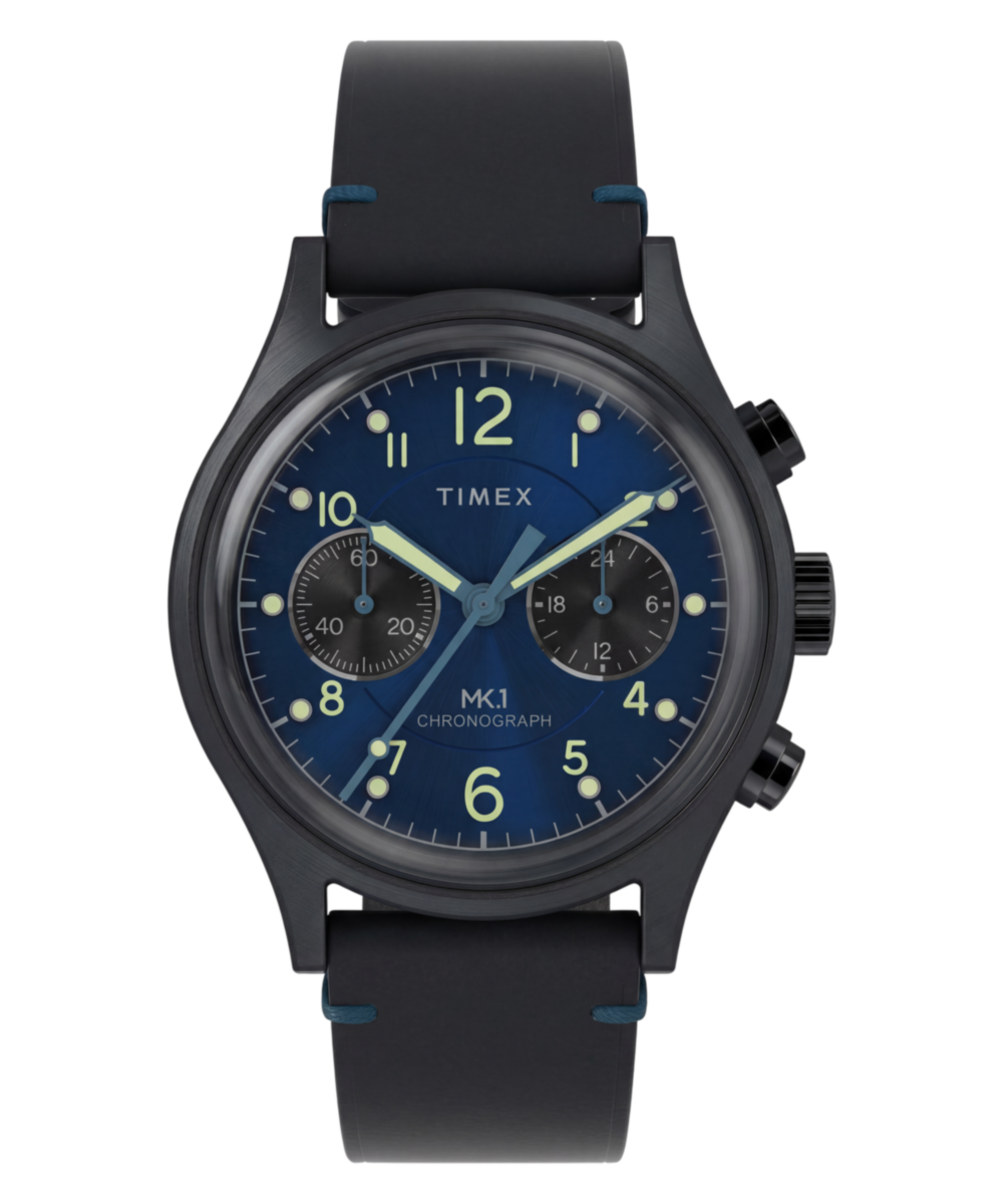 Heritage MK1 Chronograph 40mm Leather Strap Watch