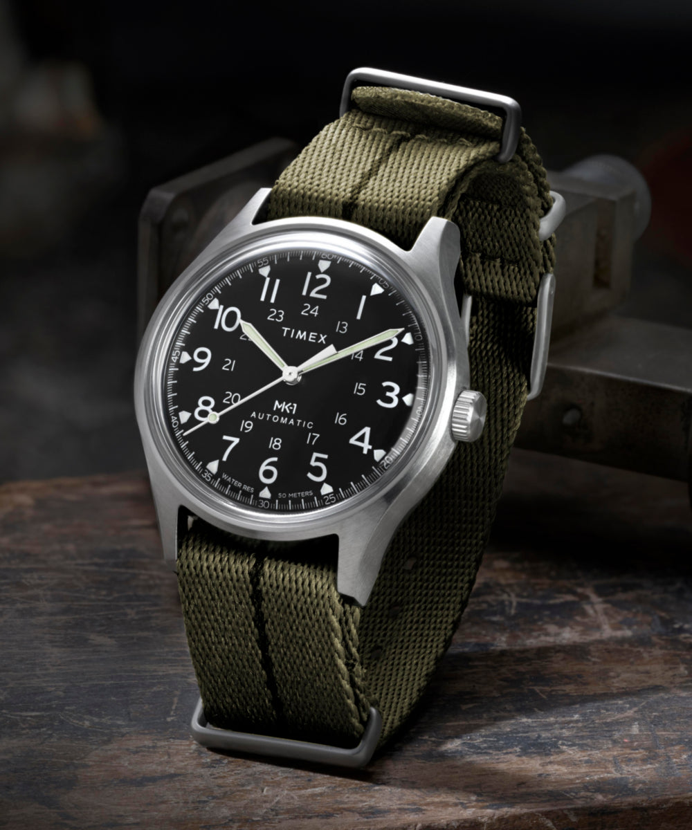 Heritage MK1 Automatic 40mm Fabric Strap Watch