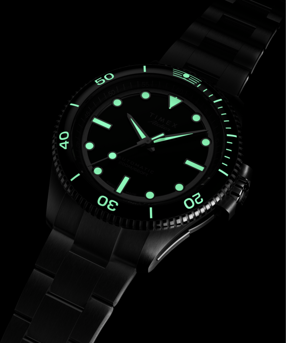 Heritage Timex Atelier Marine M1a 41mm Swiss Made Automatic Stainless Steel Bracelet