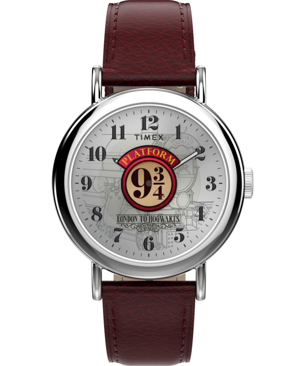 Heritage Harry Potter x Timex Weekender Platform 9 34 37mm Leather Strap Watch
