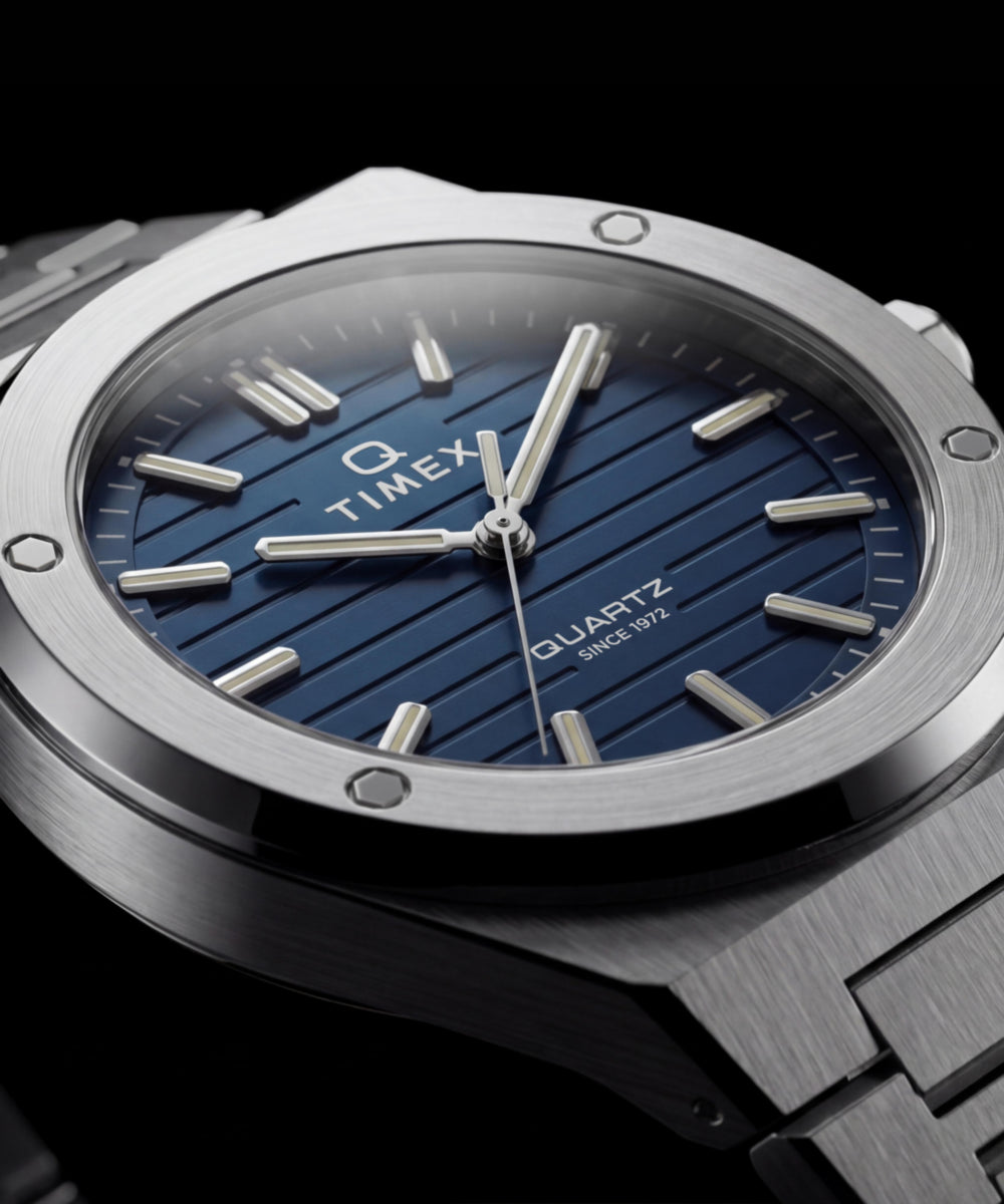 Heritage Q Timex Marbella 40.5mm Stainless Steel Bracelet Watch