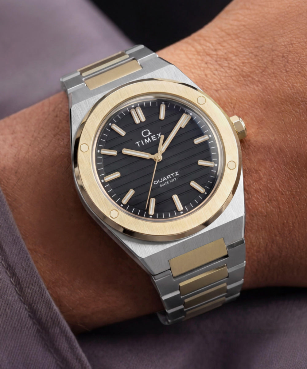 Heritage Q Timex Marbella 40.5mm Stainless Steel Bracelet Watch