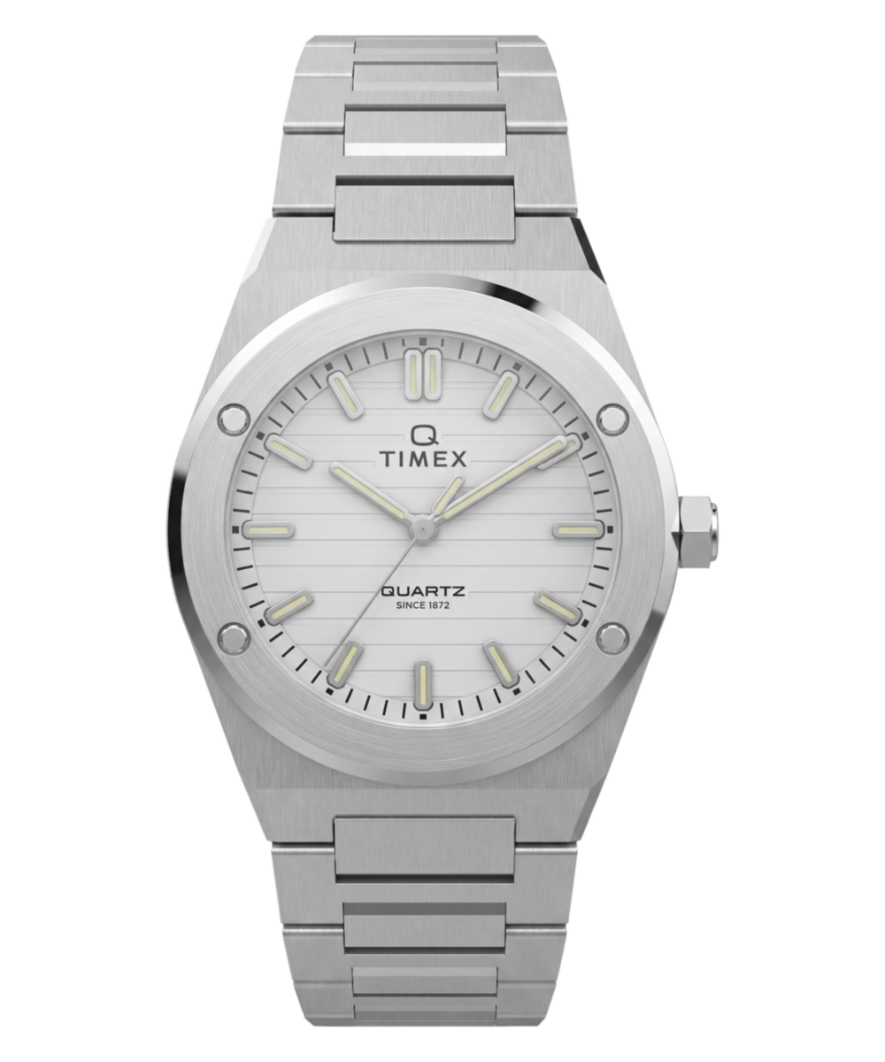 Heritage Q Timex Marbella 34mm Stainless Steel Bracelet Watch