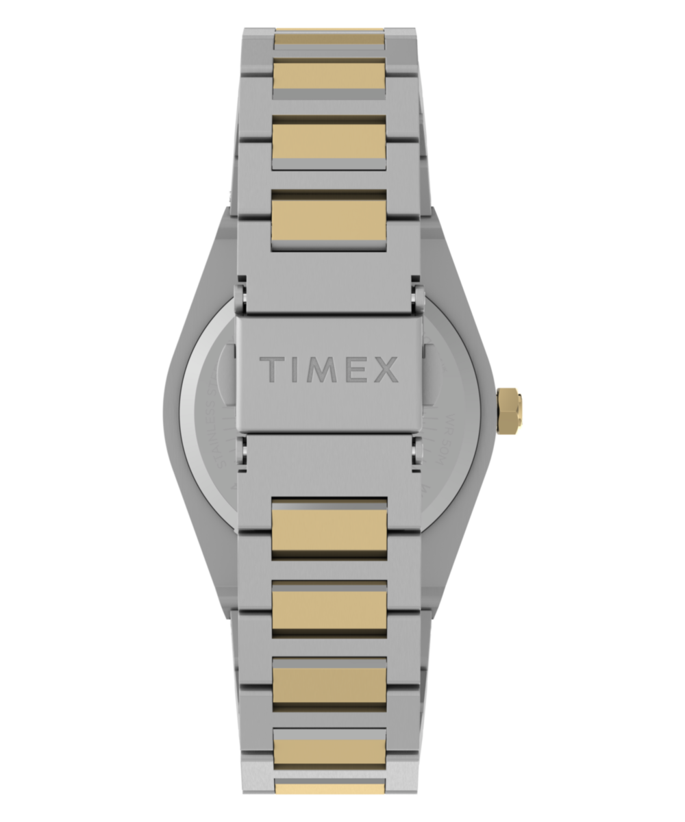 Heritage Q Timex Marbella 34mm Stainless Steel Bracelet Watch