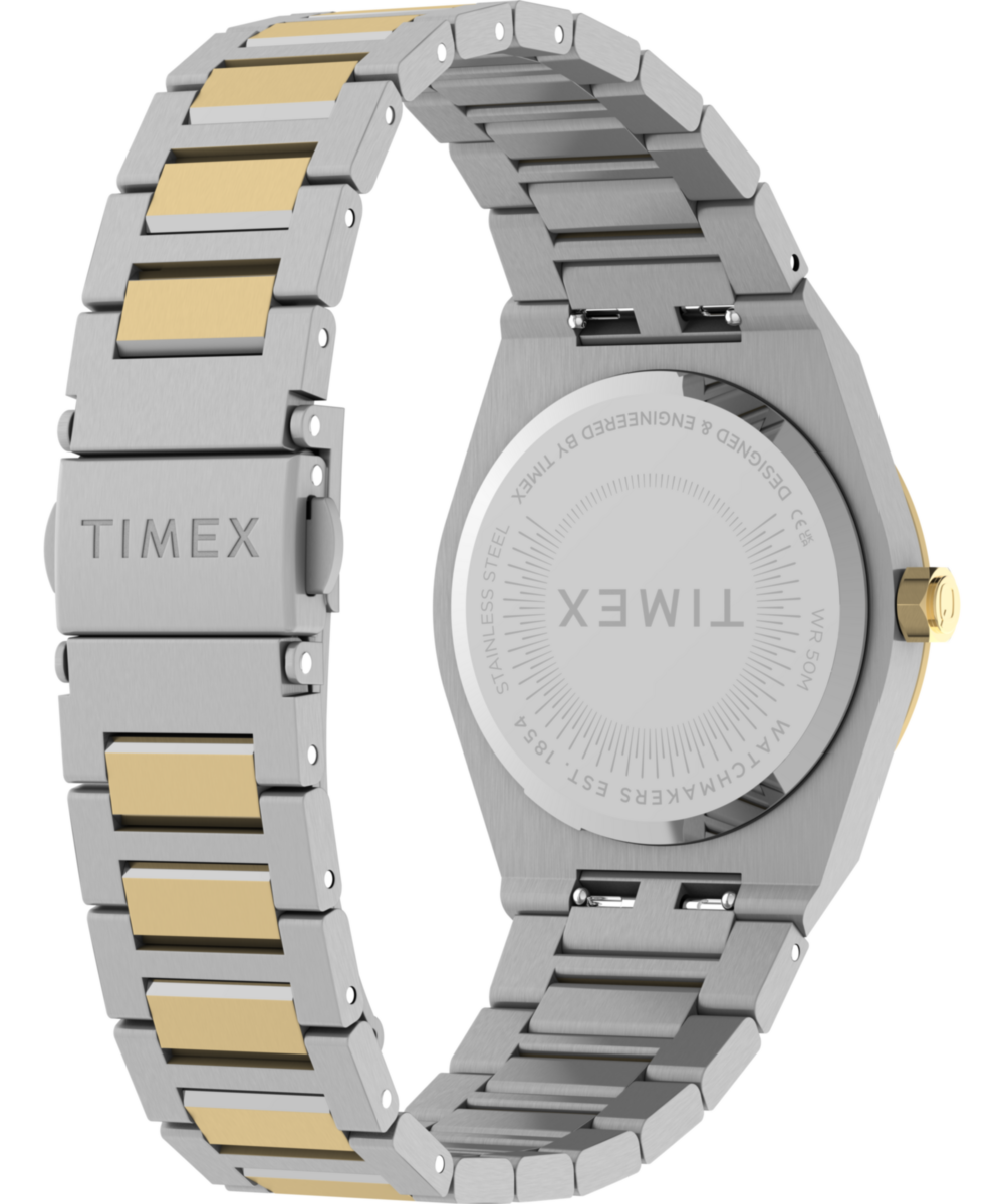 Heritage Q Timex Marbella 34mm Stainless Steel Bracelet Watch