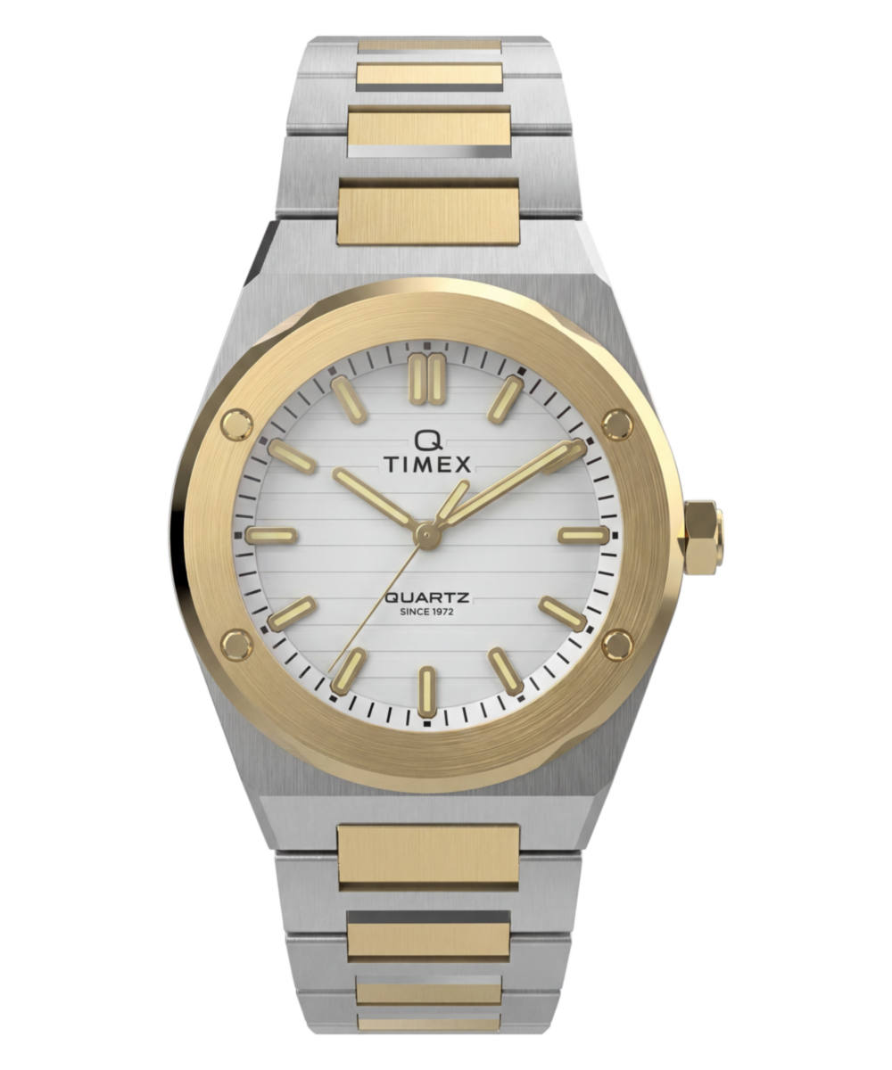 Heritage Q Timex Marbella 34mm Stainless Steel Bracelet Watch