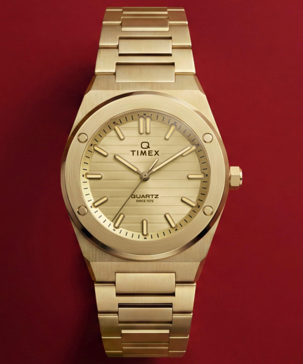 Heritage Q Timex Marbella 34mm Stainless Steel Bracelet Watch