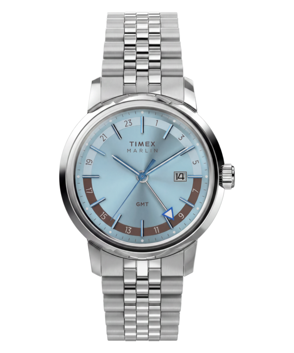 Heritage Marlin Quartz GMT 40mm Stainless Steel Bracelet Watch