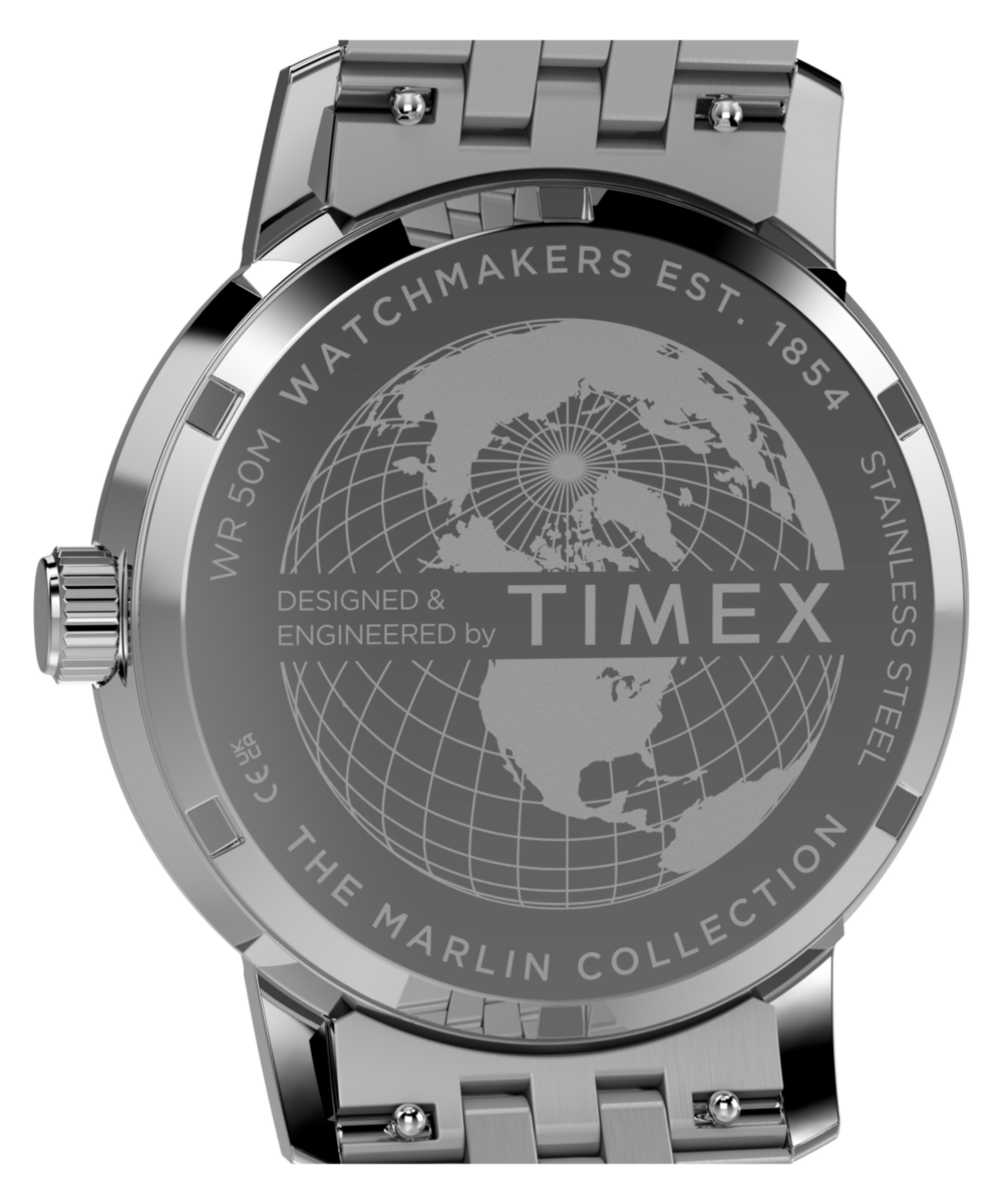 Heritage Marlin Quartz GMT 40mm Stainless Steel Bracelet Watch