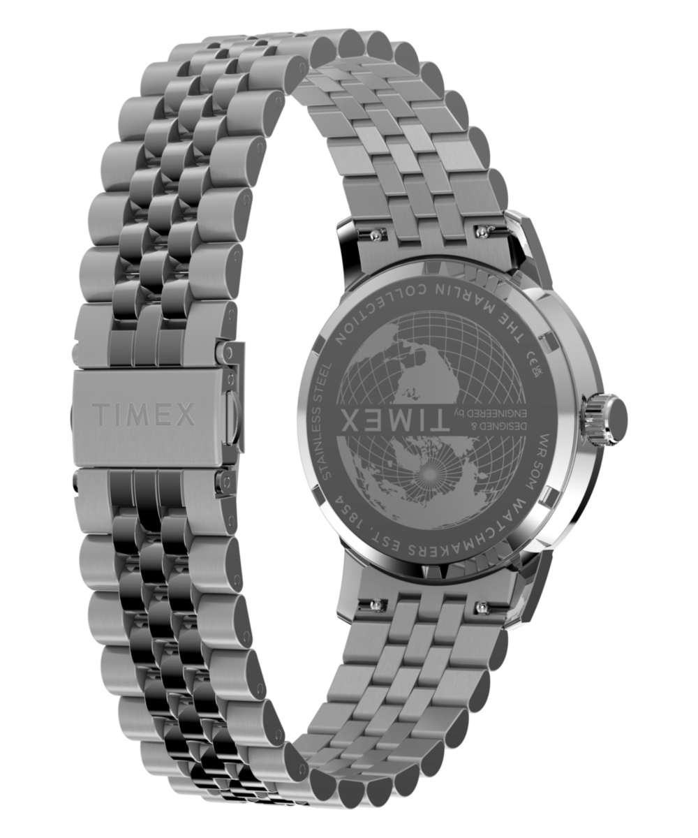 Heritage Marlin Quartz GMT 40mm Stainless Steel Bracelet Watch