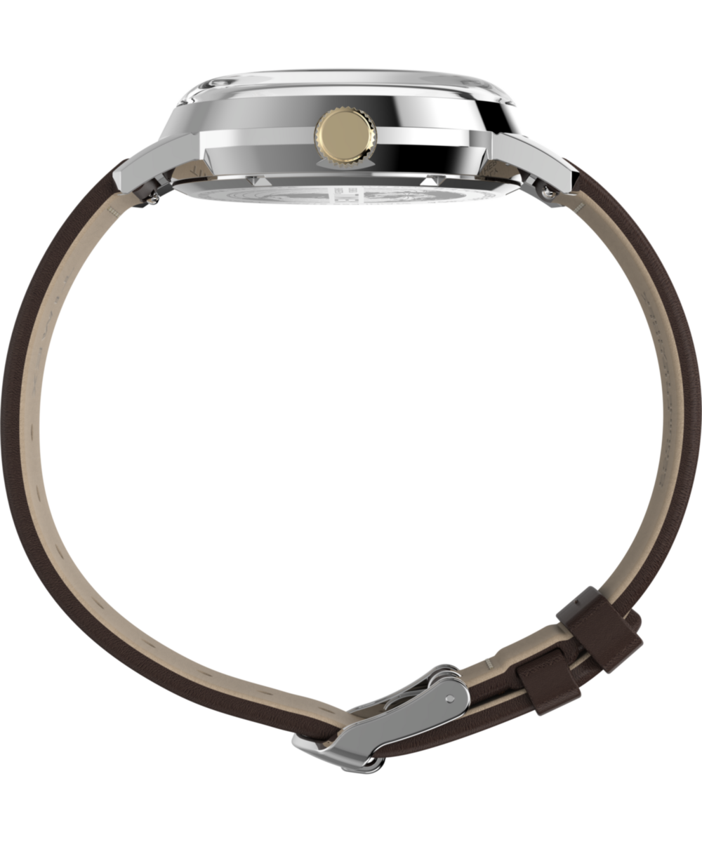 Heritage Marlin Quartz GMT 40mm Leather Strap Watch