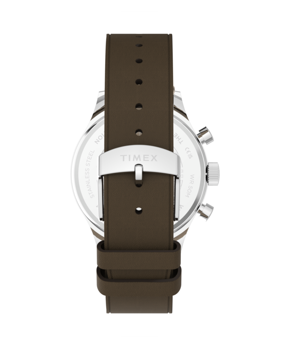 Heritage Timex Weekender New England Chronograph 40mm Leather Strap Watch