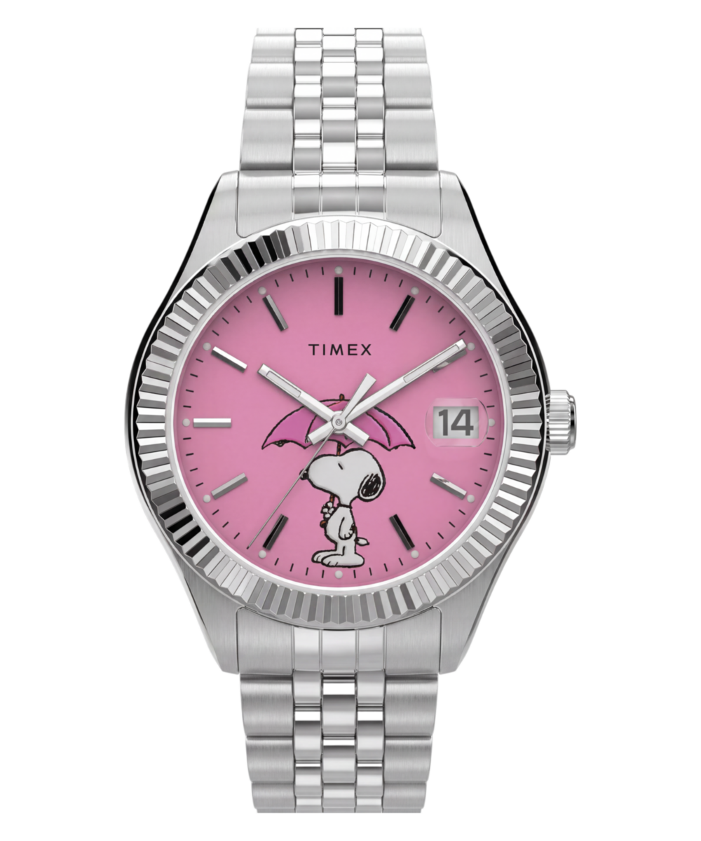 Heritage Peanuts x Timex Legacy Snoopy Umbrella Stainless Steel Bracelet Watch