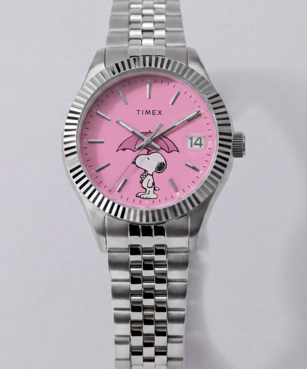 Heritage Peanuts x Timex Legacy Snoopy Umbrella Stainless Steel Bracelet Watch