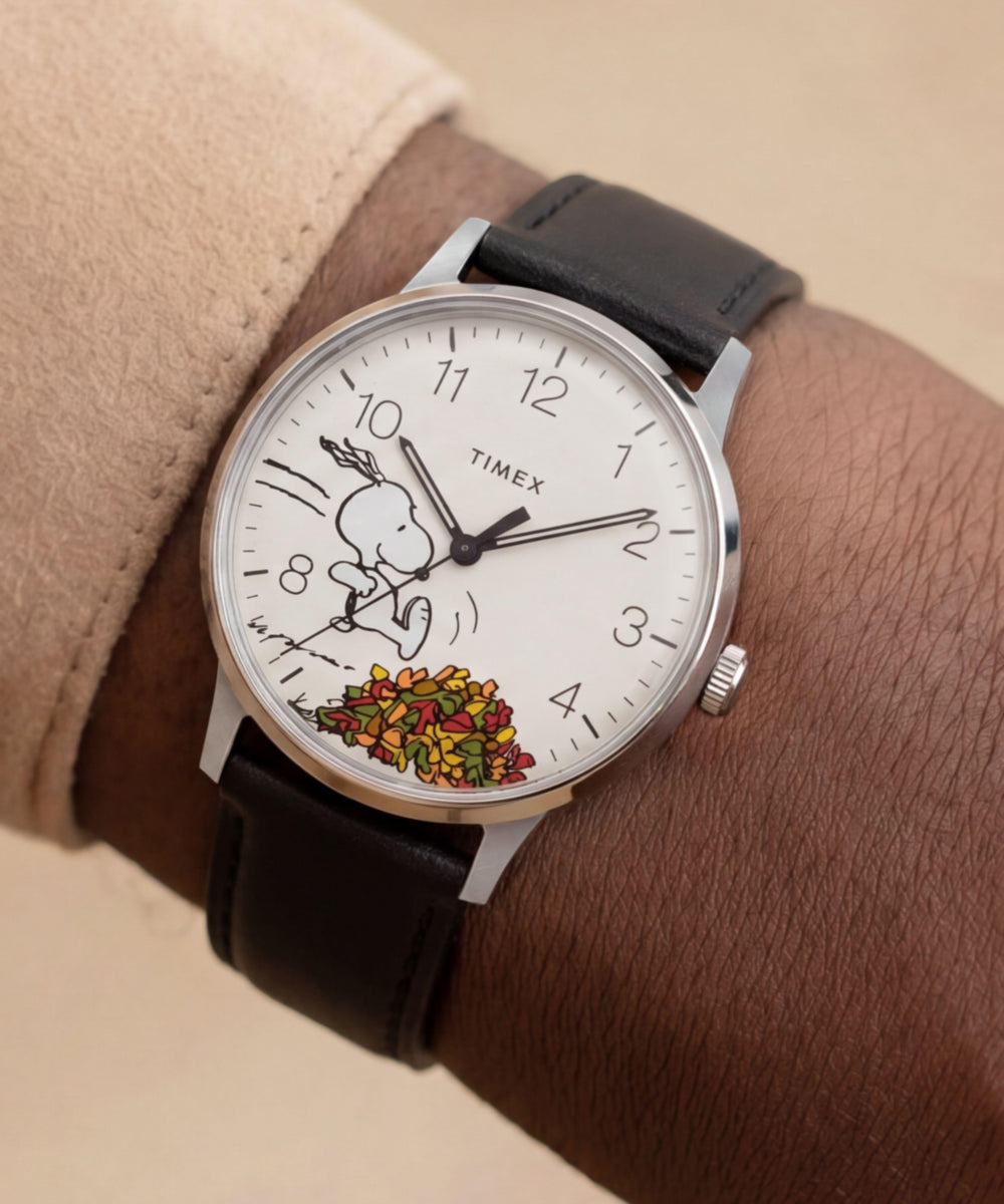 Heritage Peanuts x Timex Waterbury Classic 40mm Leather Strap Watch
