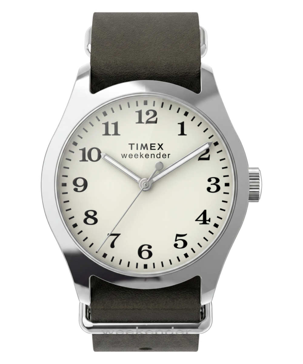 Heritage Timex Weekender New England 34mm Leather Strap Watch