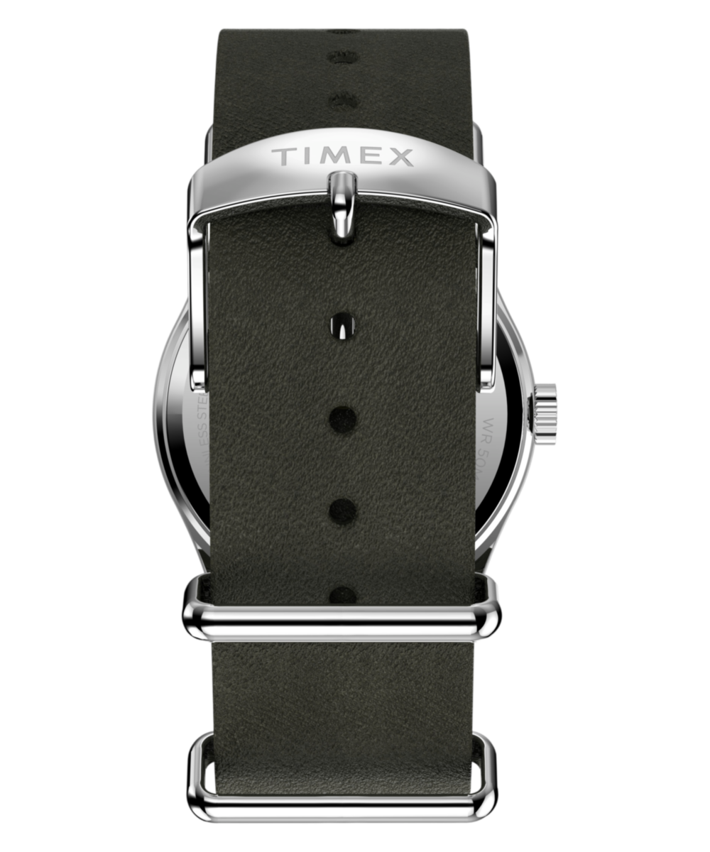 Heritage Timex Weekender New England 34mm Leather Strap Watch