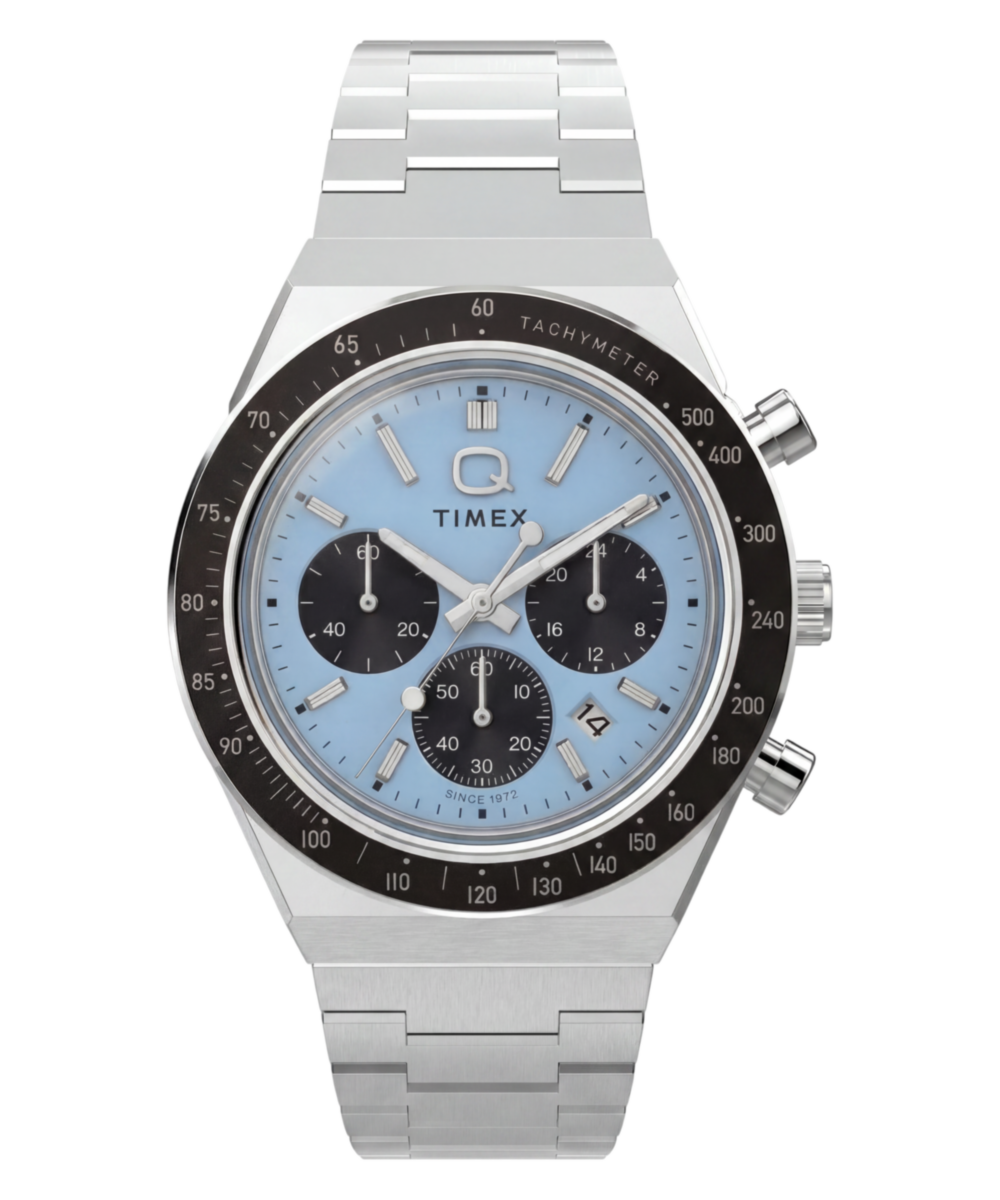 Heritage Q Timex Chronograph 40mm Stainless Steel Bracelet Watch
