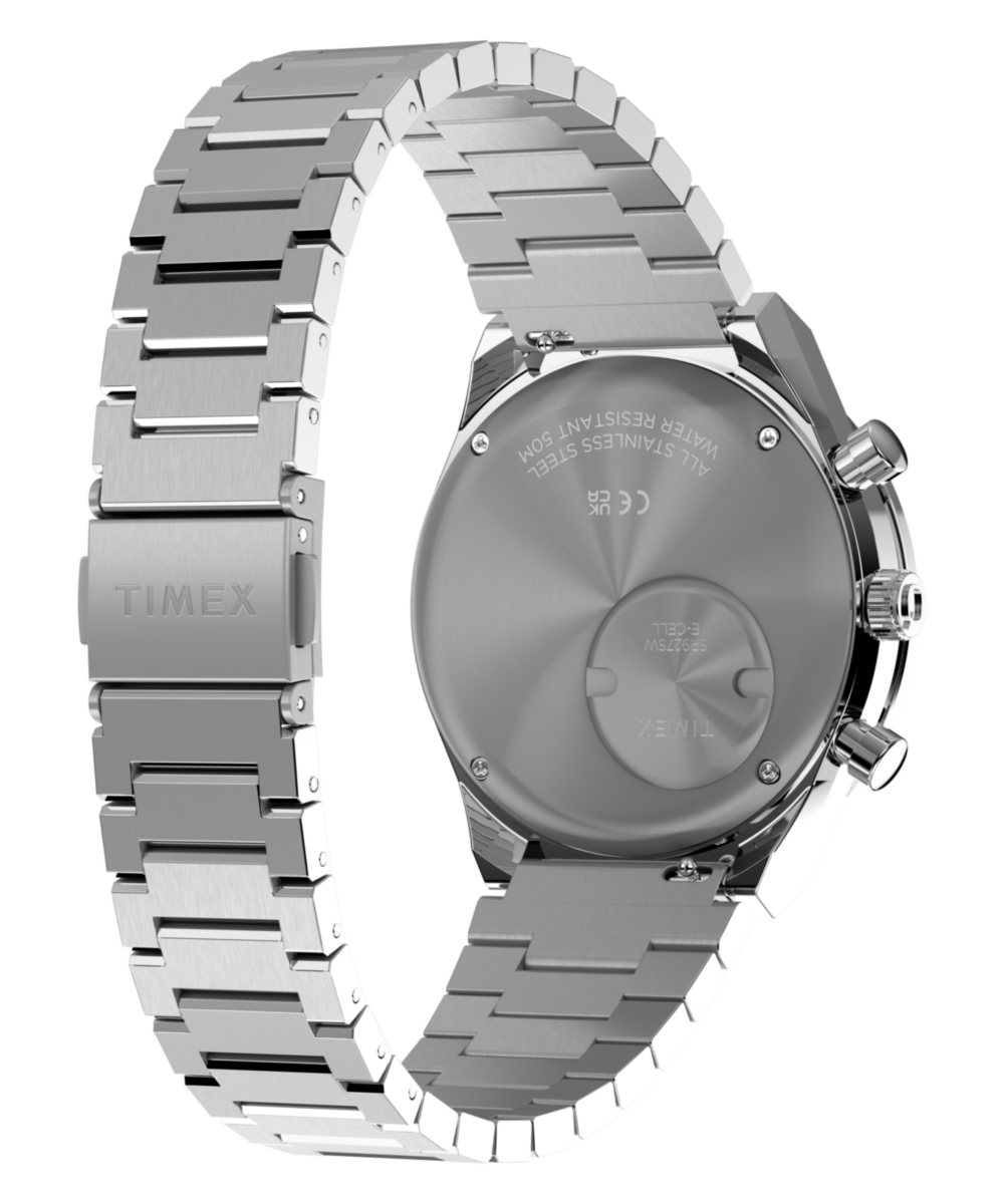 Heritage Q Timex Chronograph 40mm Stainless Steel Bracelet Watch